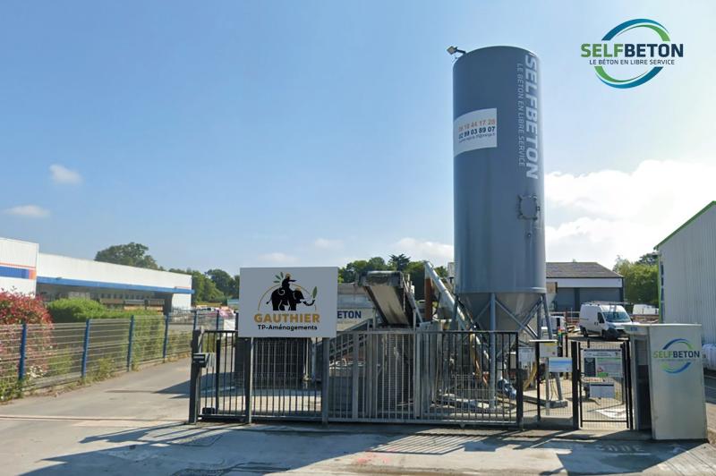 Distributeur de béton en self-service à Guichen